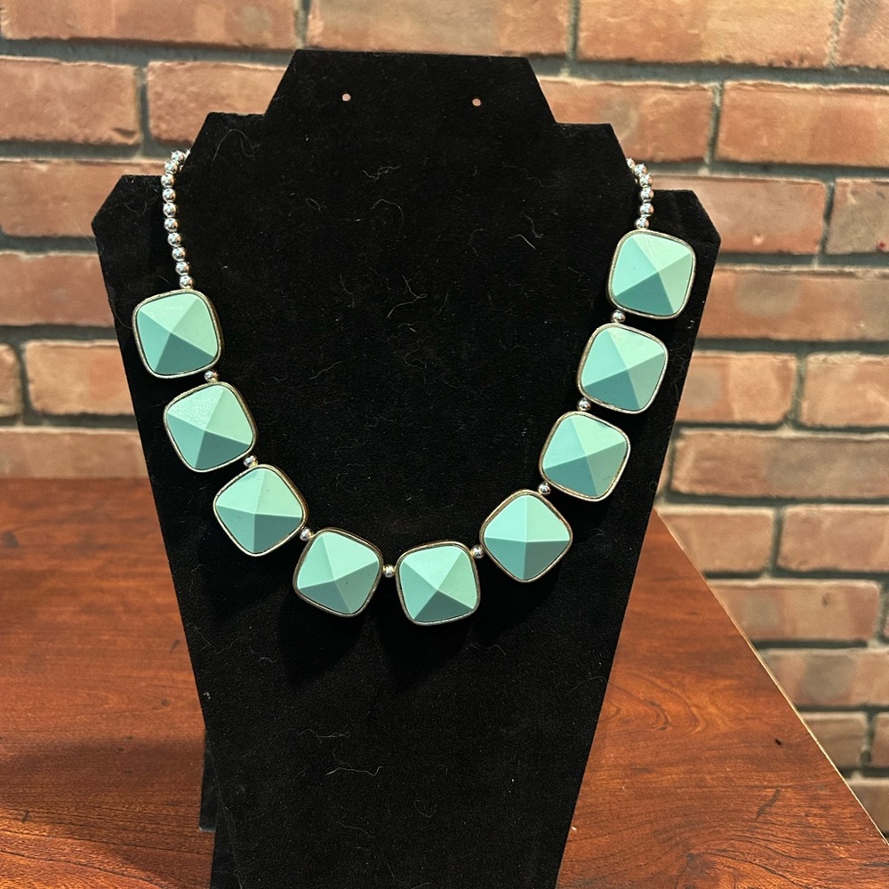 Source Unknown Aqua Statement Necklace